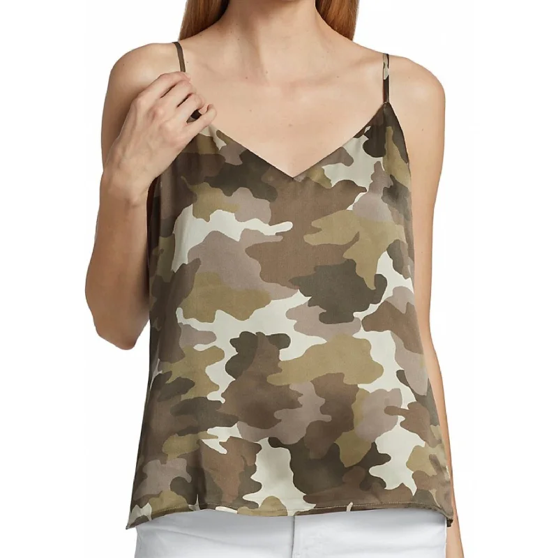 Fashionable Dresses for Women Jane Tank Top In Army Green Camouflage