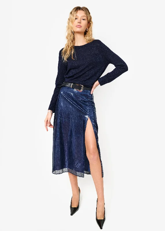 Clothing Woman Pauline Sweater Evening Blue