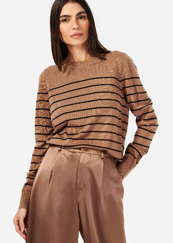 Clothes Woman Lucinda Sweater Nutshell Stripe