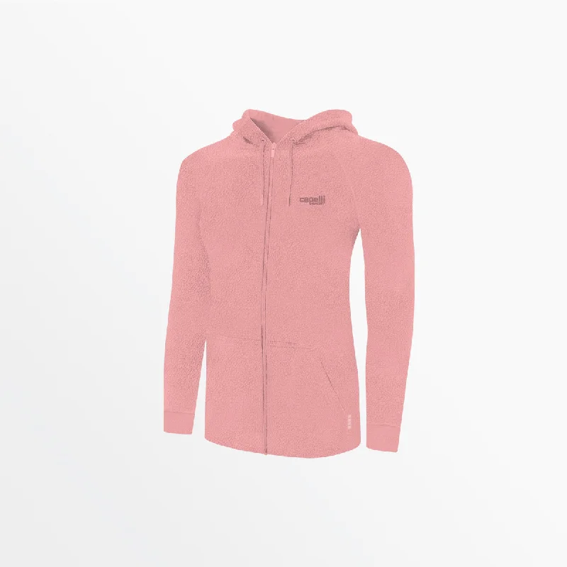 Women's Fashion-Forward Apparel WOMEN'S SHERPA ZIP UP HOODIE