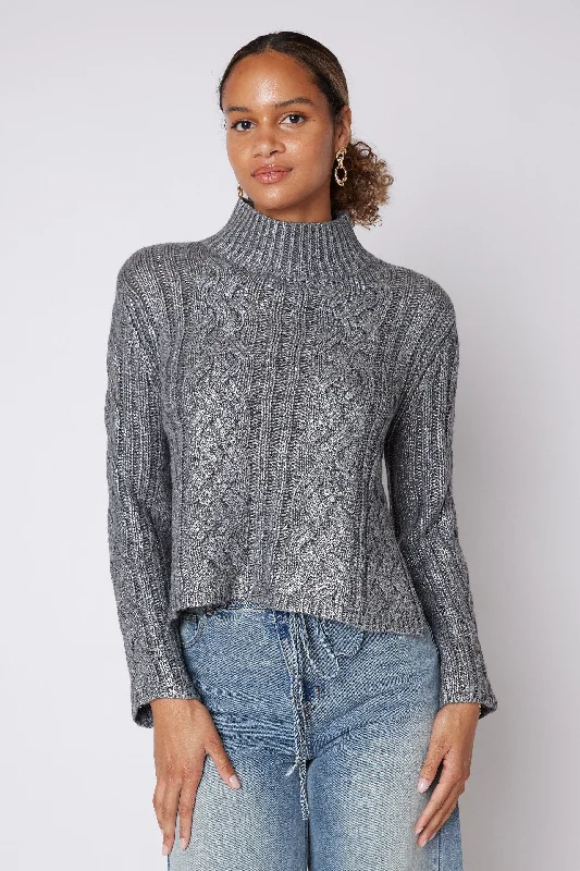 Limited Time Offer Keira Turtleneck Cable Sweater