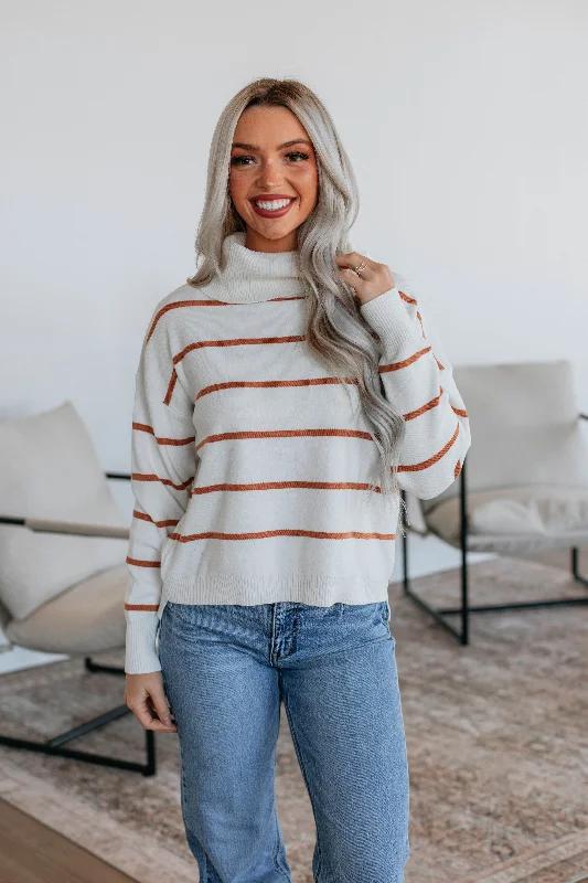 Women's Trendy Outfits Larisa Striped Sweater - Ivory