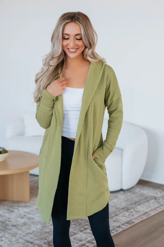 Top 10 Women's Online Clothing Stores Rebekah Cardigan - Avocado