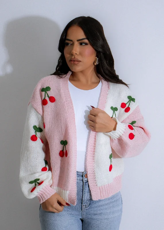 Clothing Store Berry Bliss Knit Sweater Pink