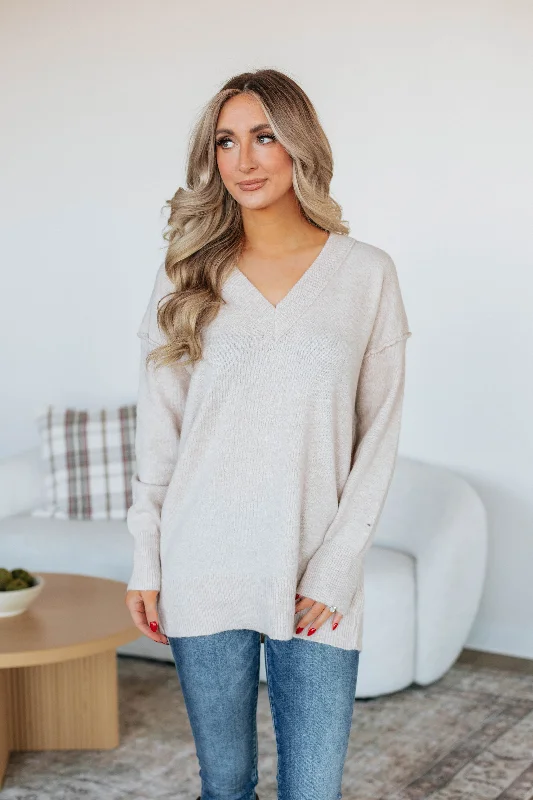 Clothing Sale Shenia Oversized Sweater - Natural