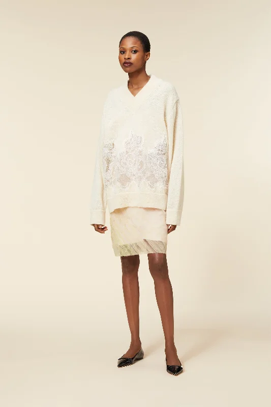 Best Online Boutiques LACE SWEATER