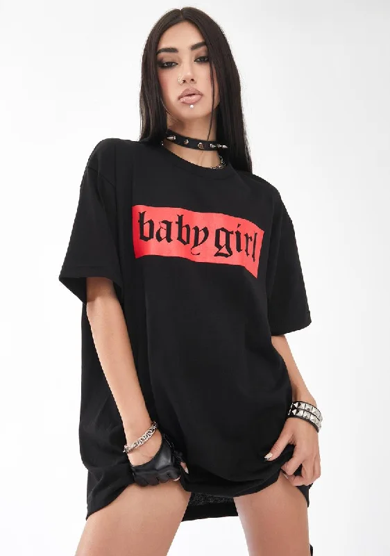 Graceful Fashion Babygirl Baddie Graphic Tee