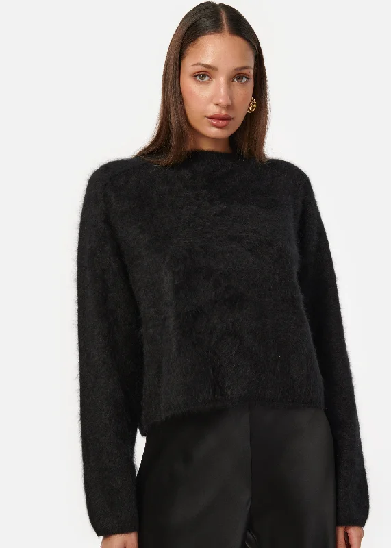Women's Fashion Clothing Niall Cashmere Sweater Black