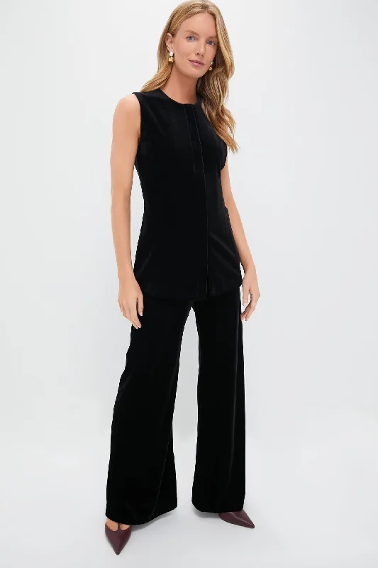 Women's Outerwear Apparel Black Velvet Rhoda Tunic Top