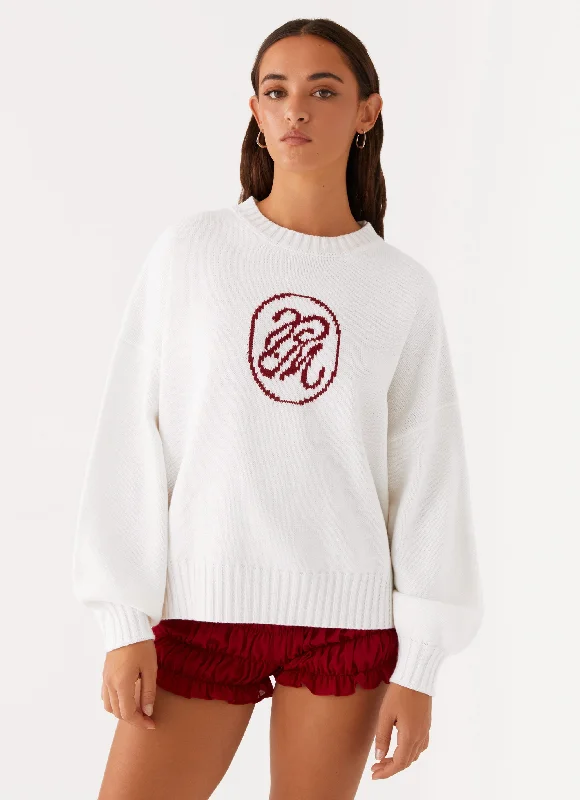 Online Boutique Stores Autograph Oversized Sweater - Ivory