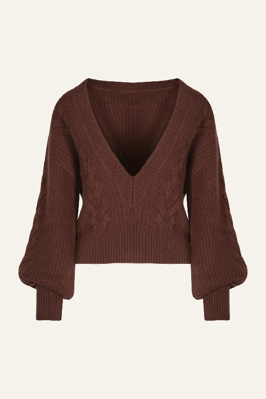 Women's Clothing Stores Braided Cable Sweater
