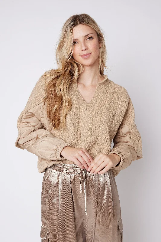 Women Apparel Murray Collared Contrast Sweater