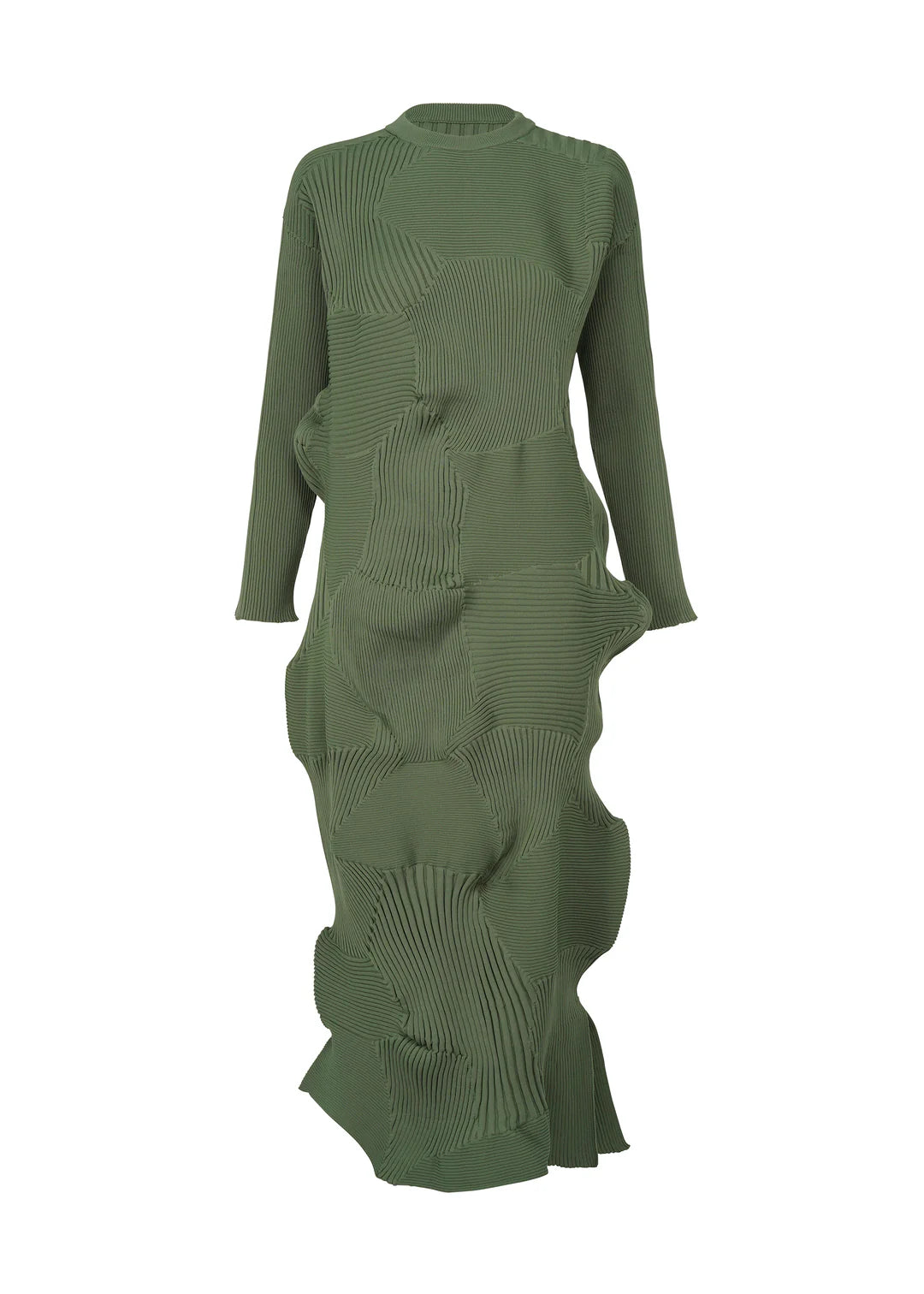 Trendsetting Threads Kone Kone Dress in Misty Green by Issey Miyake