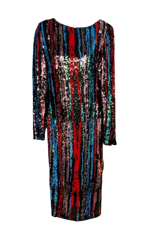 Style Versatile Women's Collection Dress the Population Women’s Multicolor Sequined Dress S
