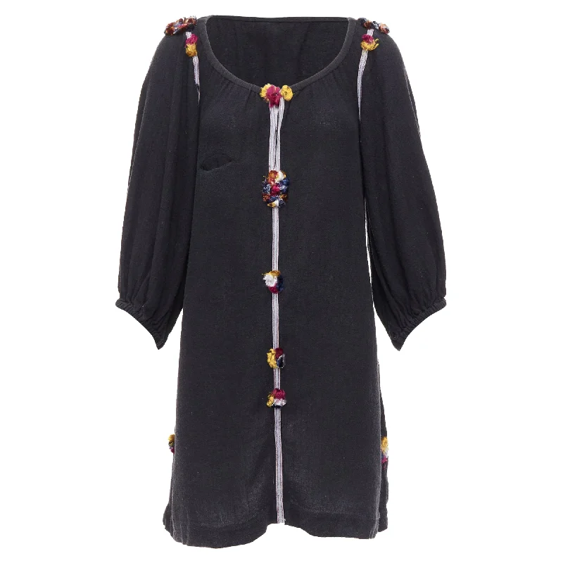 Comfortable Casual Wear Isabel Marant Pom Pom Trim Boho Dress