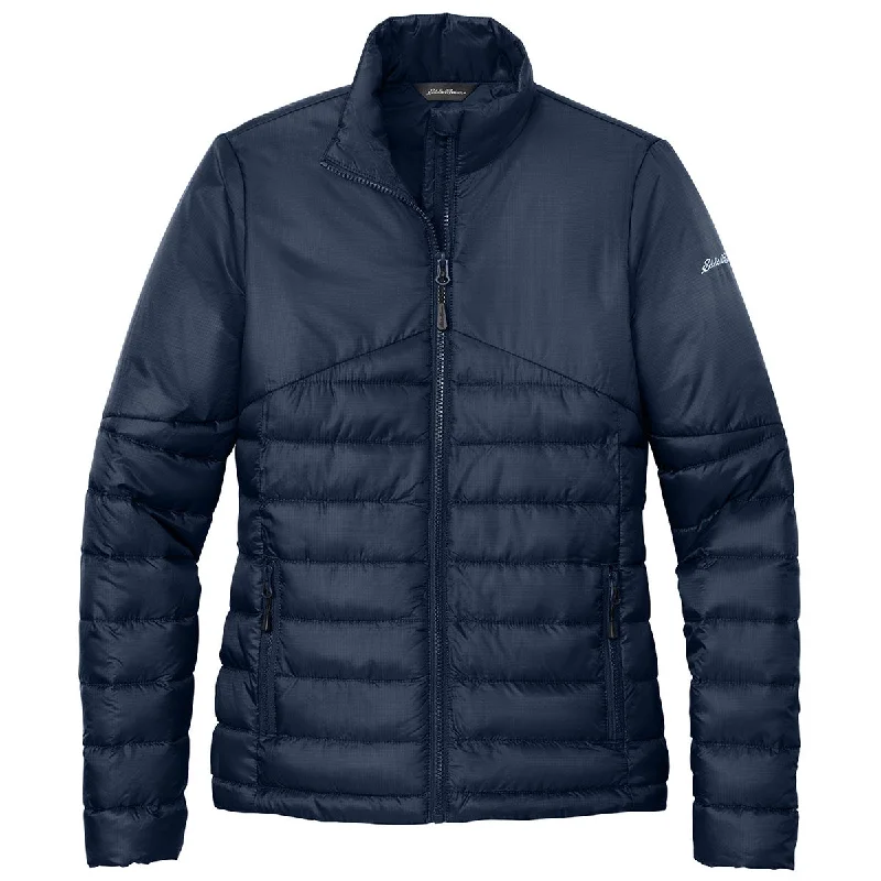 Women's Holiday Apparel Eddie Bauer Women's River Blue Navy Quilted Jacket