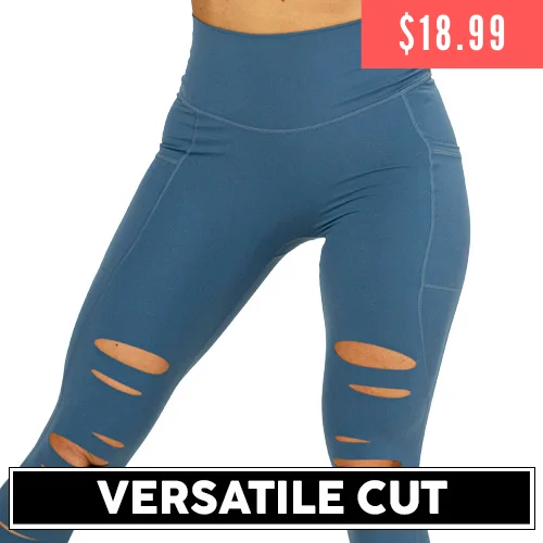 Women's Vacation Attire Tear It Up 2.0 Leggings | Blue Lagoon